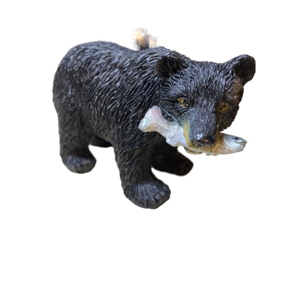 Red Shed Black Bear Ornaments   Set of 2 - Picture 2 of 11